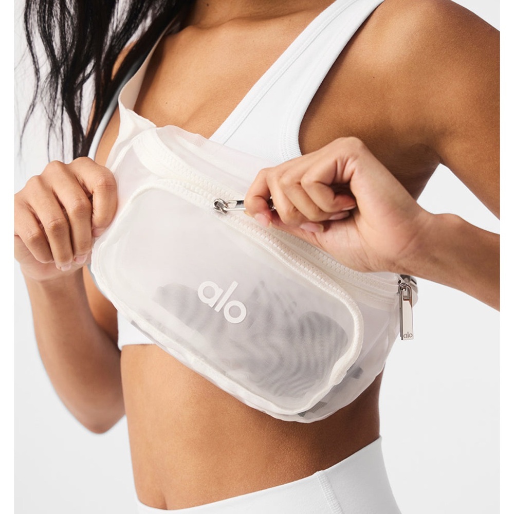ALO- White Sheer Bag